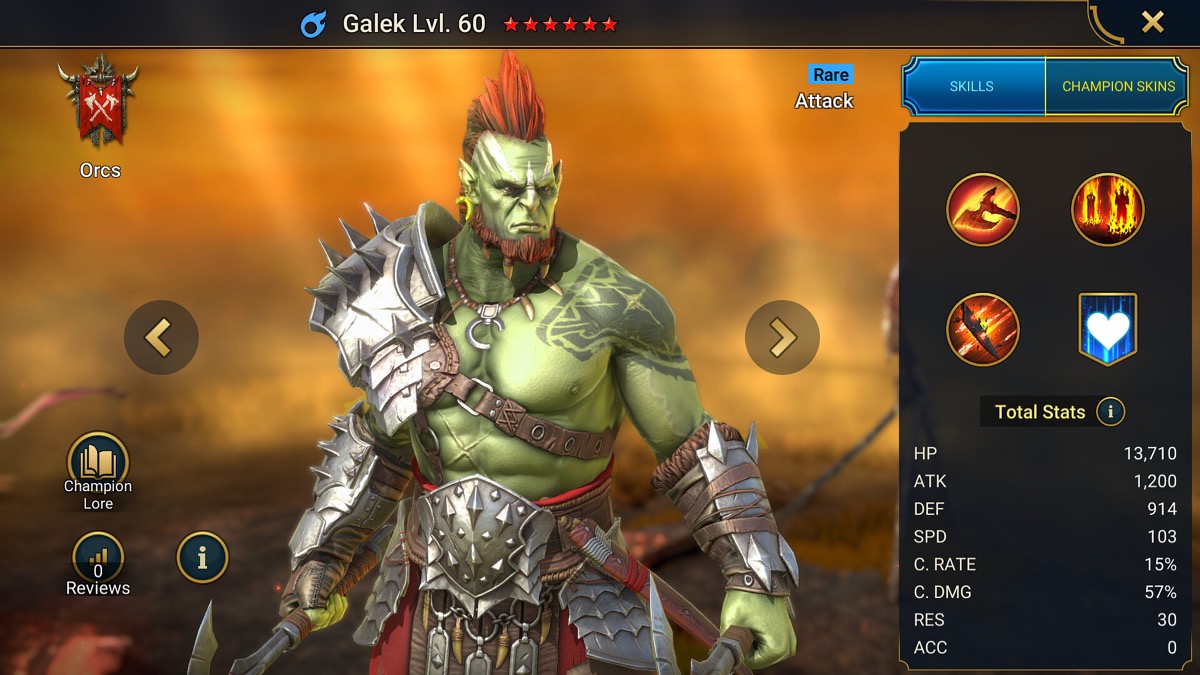 RAID: Shadow Legends champion battle screenshot