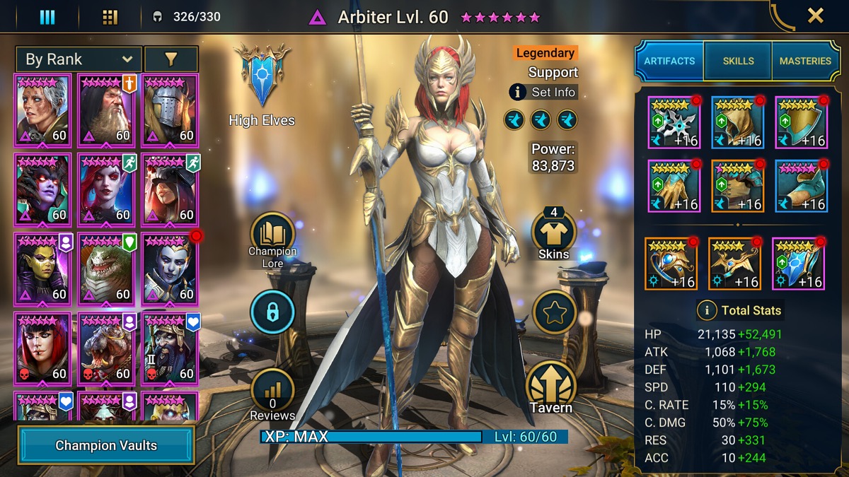RAID: Shadow Legends campaign gameplay screenshot
